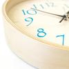 KATOMOKU plywood clock light wall clock with continuous second diameter 21, blue, km-120LB, hand, 25.2cm (quartz clock)