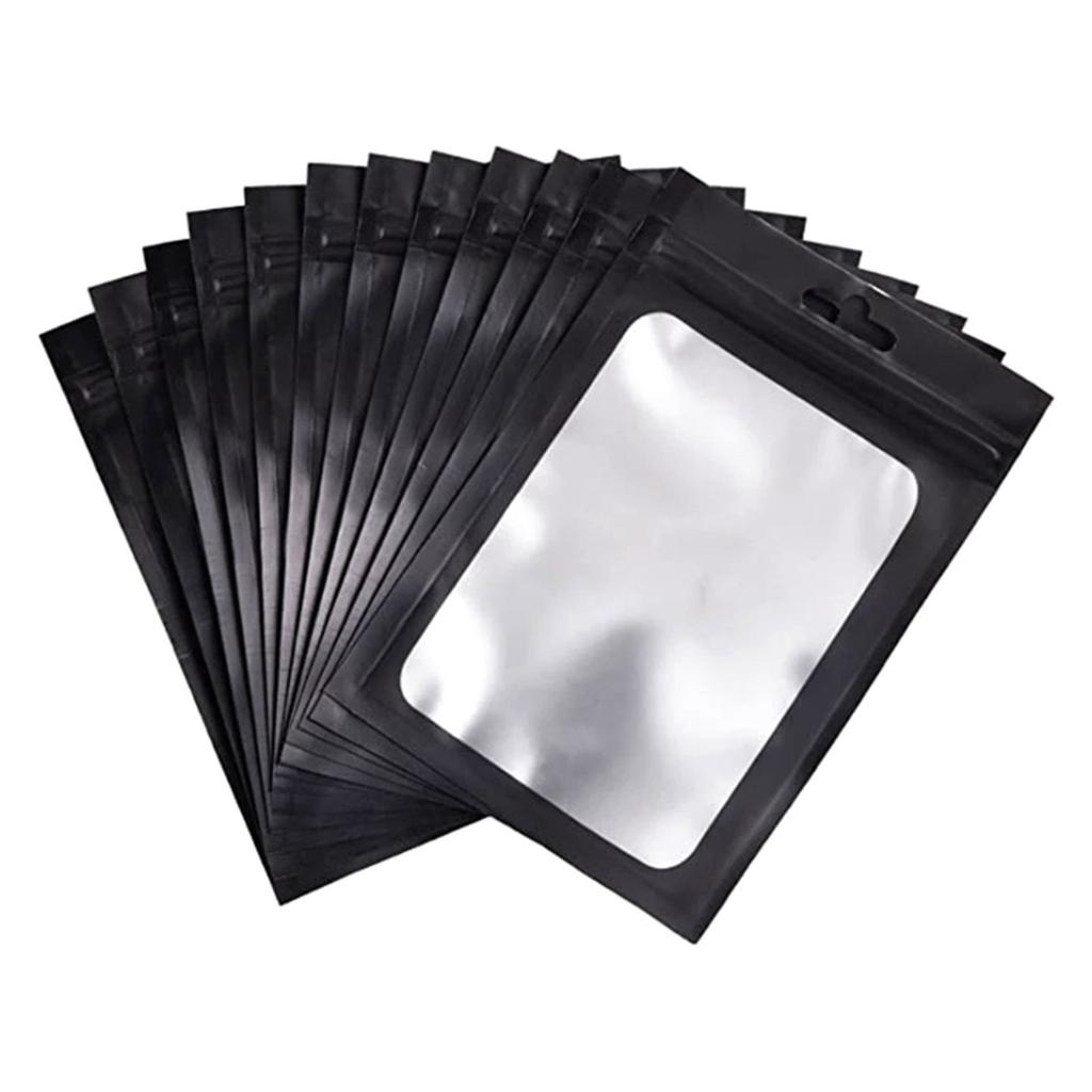 100Pcs Clear Plastic Sealable Bags for Jewelry Moisture Resistant Storage Solution Small Item Organization Pouches