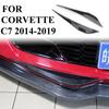 2 τμχ Αξεσουάρ Αυτοκινήτου για Chevrolet Corvette C7 2014-2018 Κάλυμμα Τριμ Γωνιακό Προστατευτικό Μπροστινού Προφυλακτήρα με Εκτύπωση Ανθρακονήματος