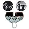 62KD Curtain Installation Set with 50 White Cutain Track Slides Gliders with Folding Hook and 50 S Hook for Home Decors