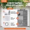 10 x 20 ft Carport Replacement Canopy Cover, Garage Top Tent Shelter Tarp Heavy-Duty Waterproof & UV Protected, Easy Installation with 40 Ball