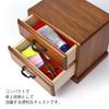 Wooden dresser mini chest two drawers Japanese style tabletop two-tier drawer small item storage organizer holder desk interior antique room urushi