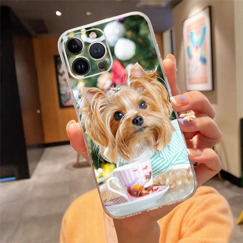 

Phone Case For iphone 17 Pro Max Air 16 15 14 13 Pro Max 15 16 Pro 15Plus Cute Yorkshire terrier dog Case Funda Capa Cell iphone 14