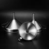 Trichter Groß Mittel Klein Küchen-Trichter mit ergonomischem Griff 304 Edelstahl Spülmaschinenfest Herzförmiger Entlüftungskanal Koch-Trichter