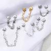 Simple Design Butterfly Star Heart Tassel Chain Pendant Italian Charm Links Fit 9MM Stainless Steel Bracelet DIY Making Jewelry