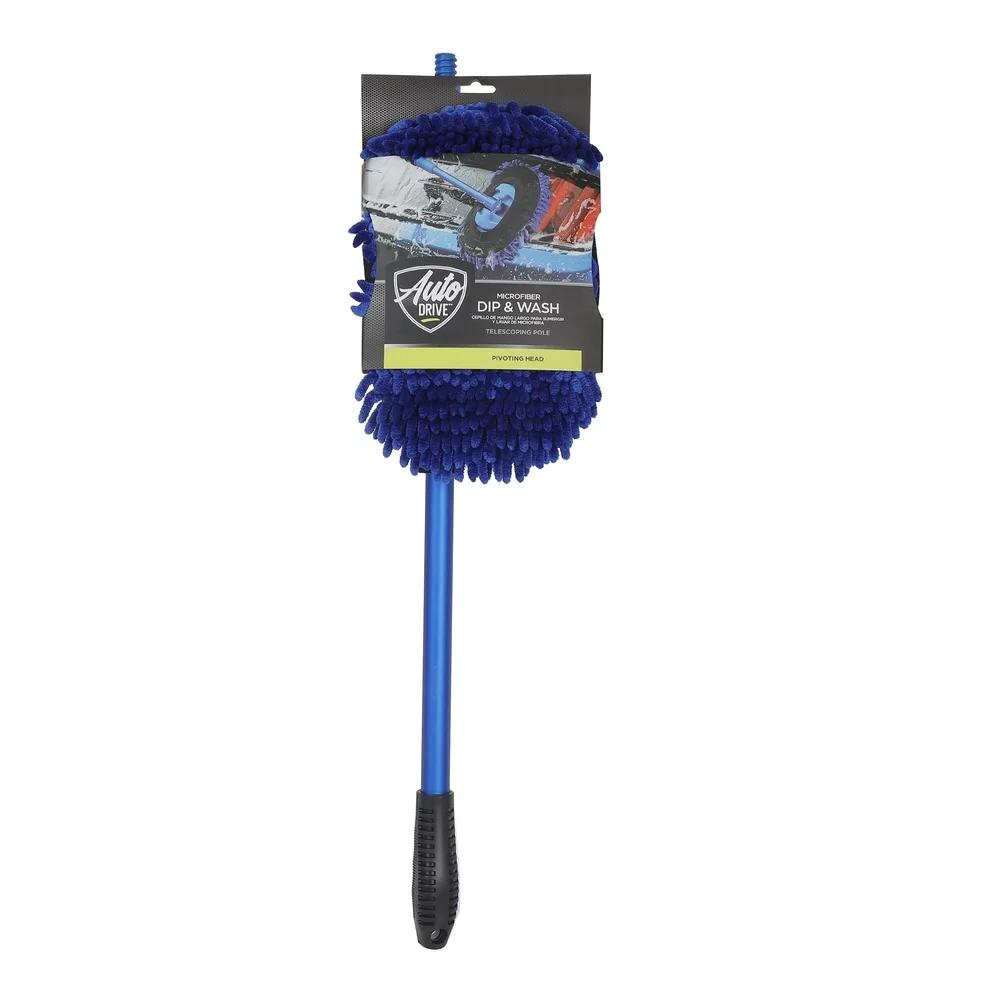 Microfiber Mop Telescopic Handle Chenille Cover Lightweight Ergonomic Wet Dry Cleaning Brush Home Office Car Truck RV