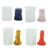 Carved Cylinder Candle Mold for DIY Candle Non Stick Easy To Demold