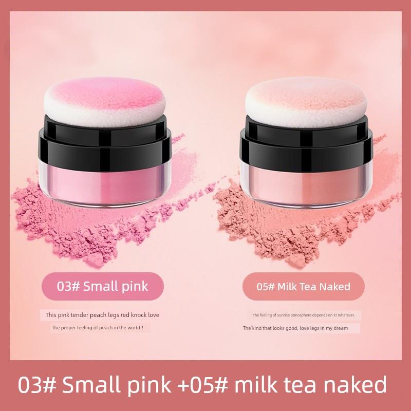 Lazy Cushion Blush Cream: Natural Color, Vitality for Young Girls, Pink and Pure Desire, Japanese Style Atmosphere, Pat-On Blush Mud