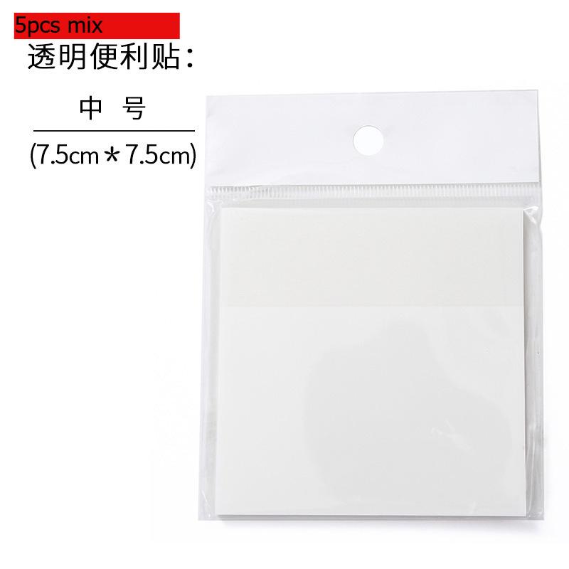 Office School Supplie Convenience Stickers PET Waterproof Manufacturer Wholesale Writable and Sticky Note Memo Pad Kawai Lovely
