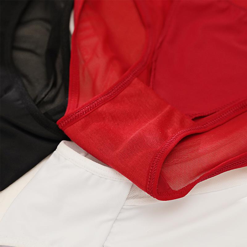 TERMEZY Dámské síťové kalhotky bezešvé spodní prádlo průhledné spodky s nízkým pasem sexy kalhotky