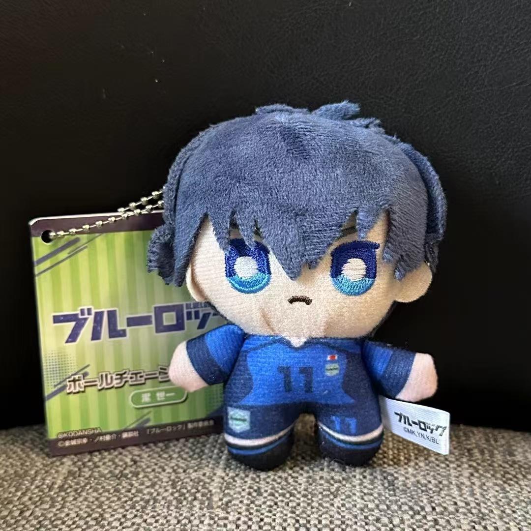 Breng Hangtag Blue Lock Bachira Meguru Rin Itoshi Isagi Yoichi Q Versie Pocket Pluche Pop Bagage Rits Hangend Ornament Cadeau