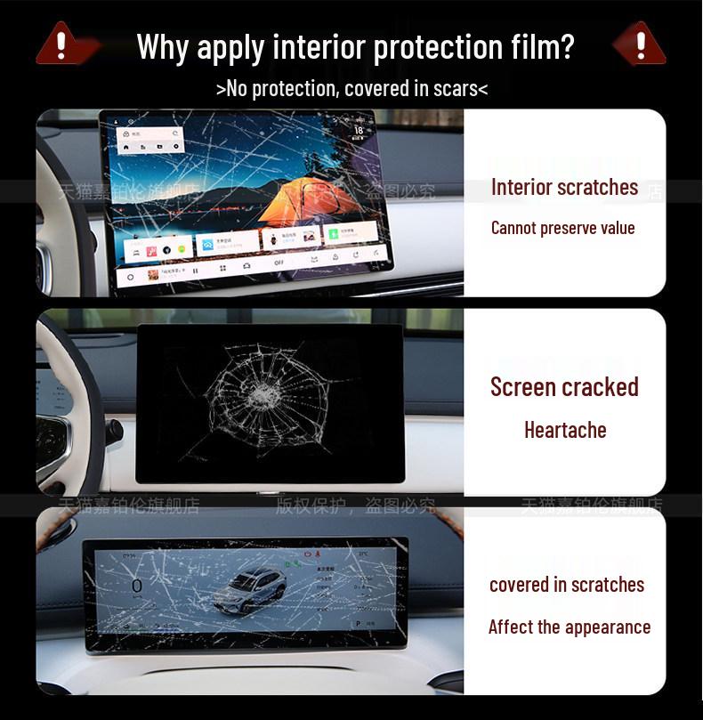 Geely Boyue L Interior Protective Film & Console Sticker Set