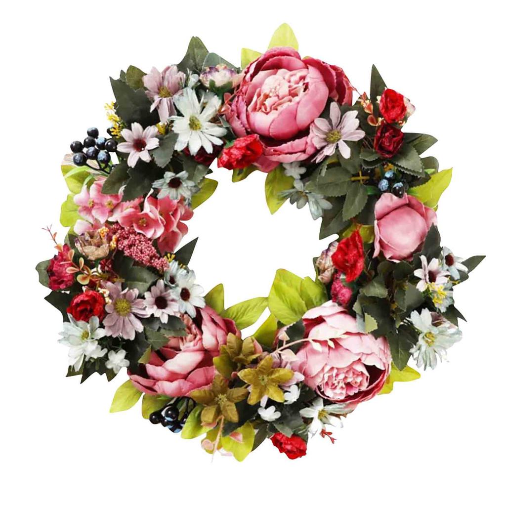 Imitation Peony Garland Door Decoration Wall Decoration Hanging Garland