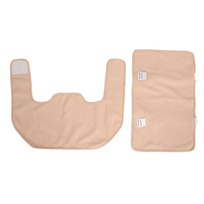 2pcs Castor Oil Pack Set Adjustable Elastic Band Reusable Castor Oil Pack Wrap for Shoulder Back