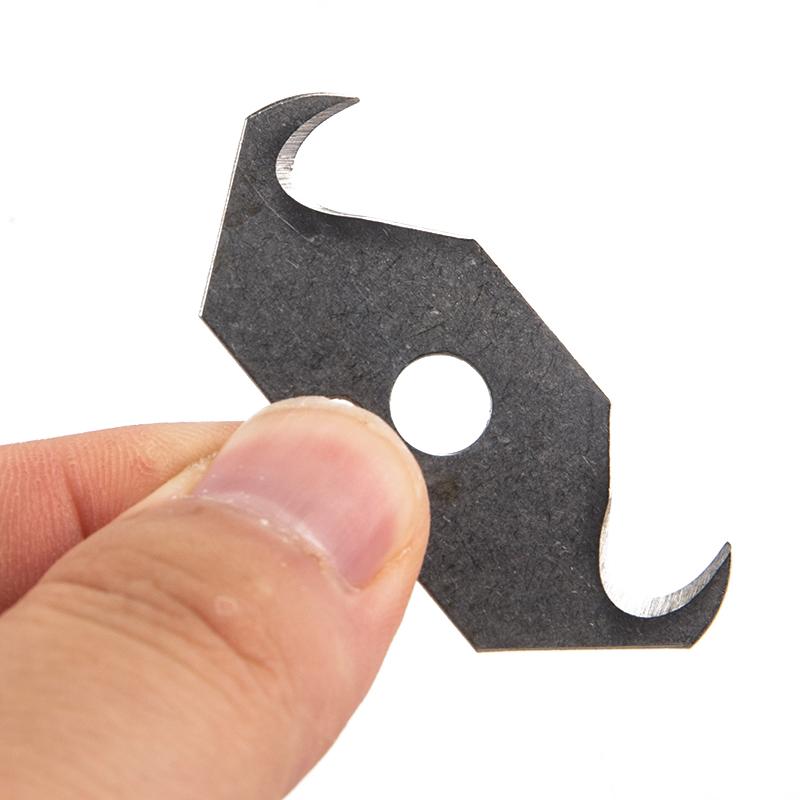 10Pcs Heavy Duty Steel Hook Blades Utility Spare Parts Pocket Pointed Blade Tool