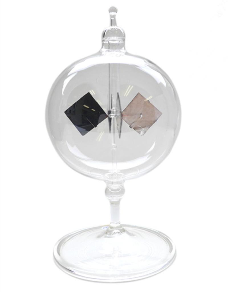 Scigeek Radiometer Solar Windmill Glass Decorative Office Desk Ornament [Scandinavian Style Gift]