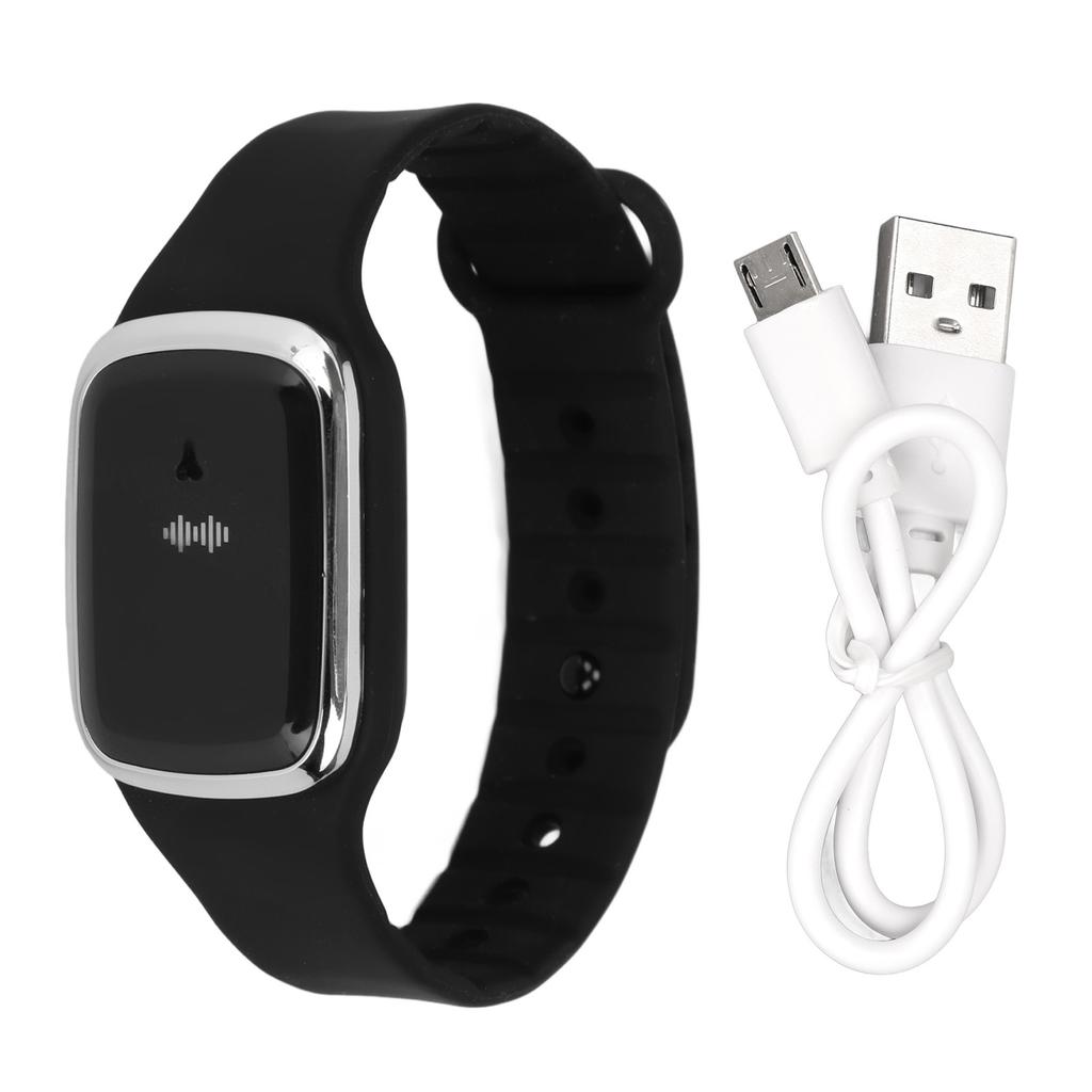 Ultrasonic Mosquito Repellent Watch Fast Charging 3 Gear Clock Function Adjustable USB Insect