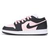 Jordan Air Jordan 1 Dopamine Dressing Cushioning, Wear Resistant Low top Vintage Basketball Shoes Women's Black Pink 553560-131(Team32-SBOX)