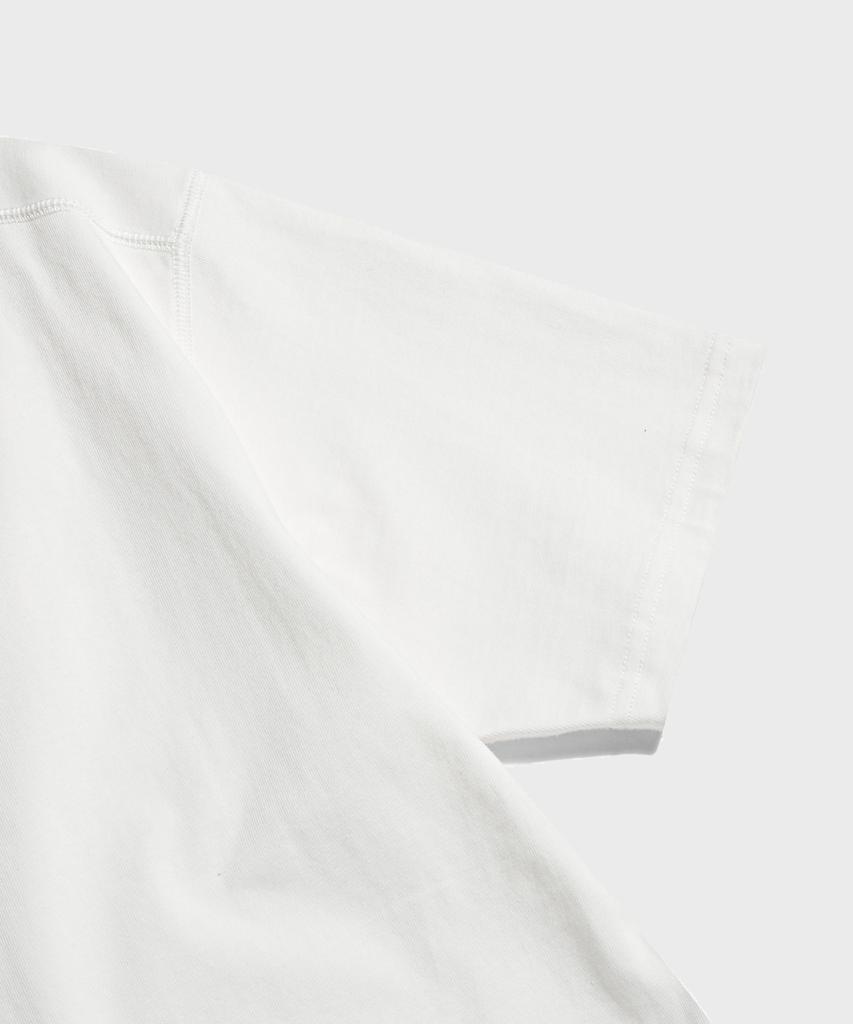 Beulonseun 10.6 Oz Cotton Short Sleeve Henley Tee White
