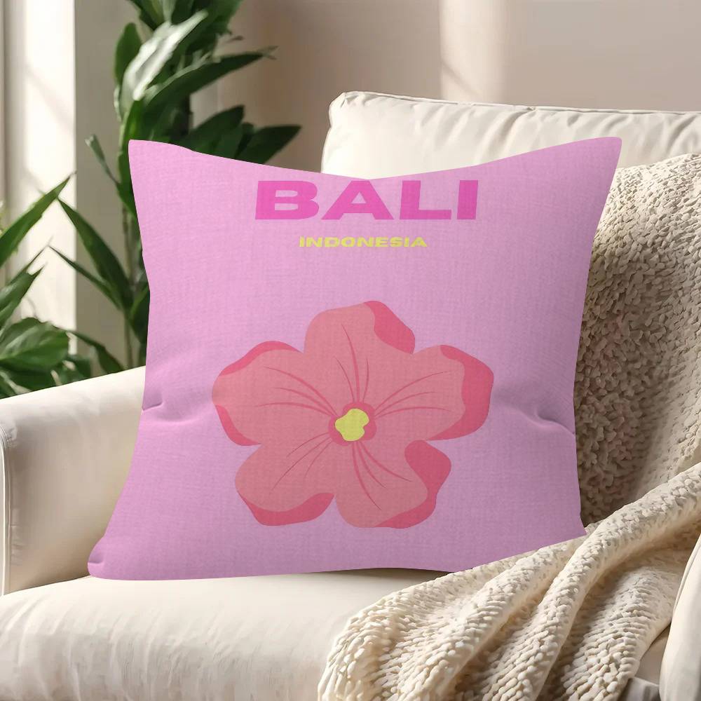 Miami Beach Ibiza Capri Bondi Mykonos Pillow Gifts Home Office Furnishings Bedroom Sofa Car Cushion Cover Case 45X45Cm