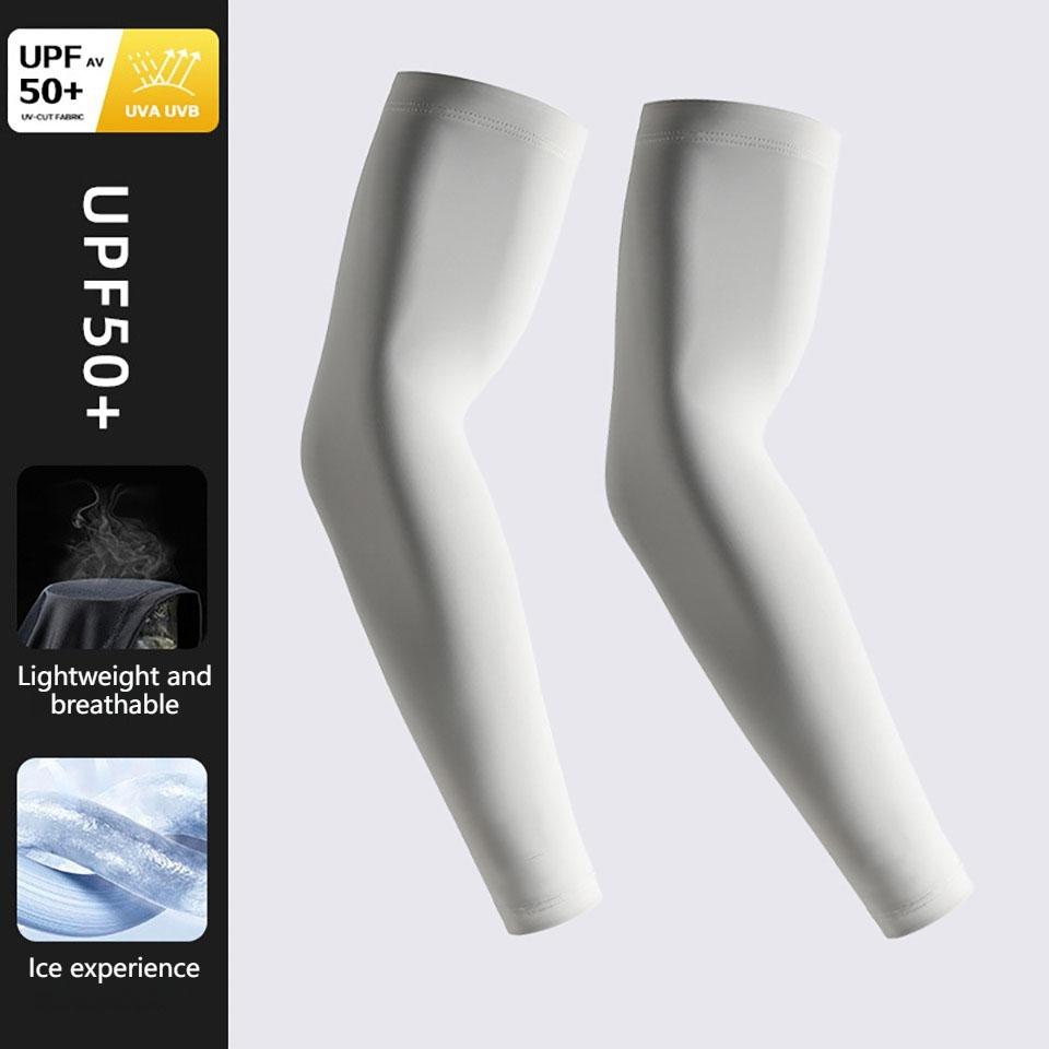 1Pair Summer Ice Sleeves Breathable Quick Dry UV Protection Sleeve Ice Fabric Sunscreen Outdoor Sport Cycling Men Women