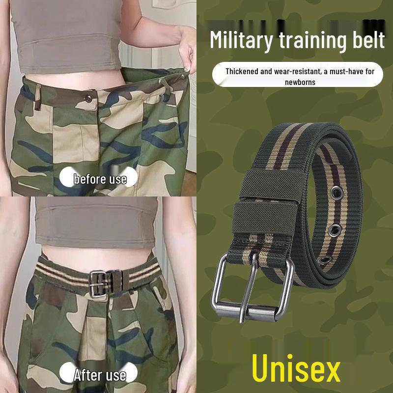 

Newcomer Discount: Women s Invisible Elastic Belt - Striped Waistband for Military Training and Casual Wear