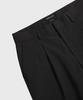 LEMAIN SECOND Single-Pleat Semi-Wide Hidden Elastic Waist Slacks [Black]