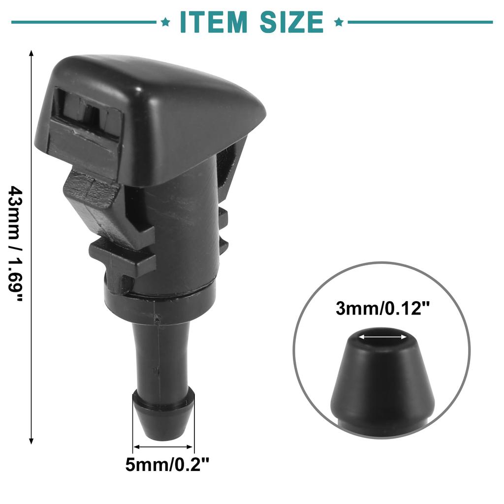 ACROPIX Windshield Wiper Nozzles for Subaru Impreza 2008-2014 86636FG051 Set of 2