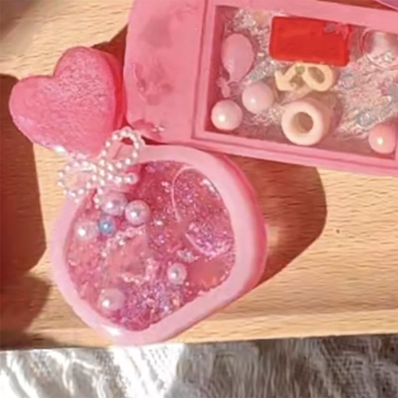 Perfume Bottle Silicone Mold Quicksand Epoxy Casting Molds Resin Shaker Mold DIY Pendant Keychain Jewelry Making Mold