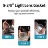 1/2 Pack Synthetic Gasket Set Pool Underwater Light Sealing Rings for Spa and Pool Lights Watertight Seal Protection