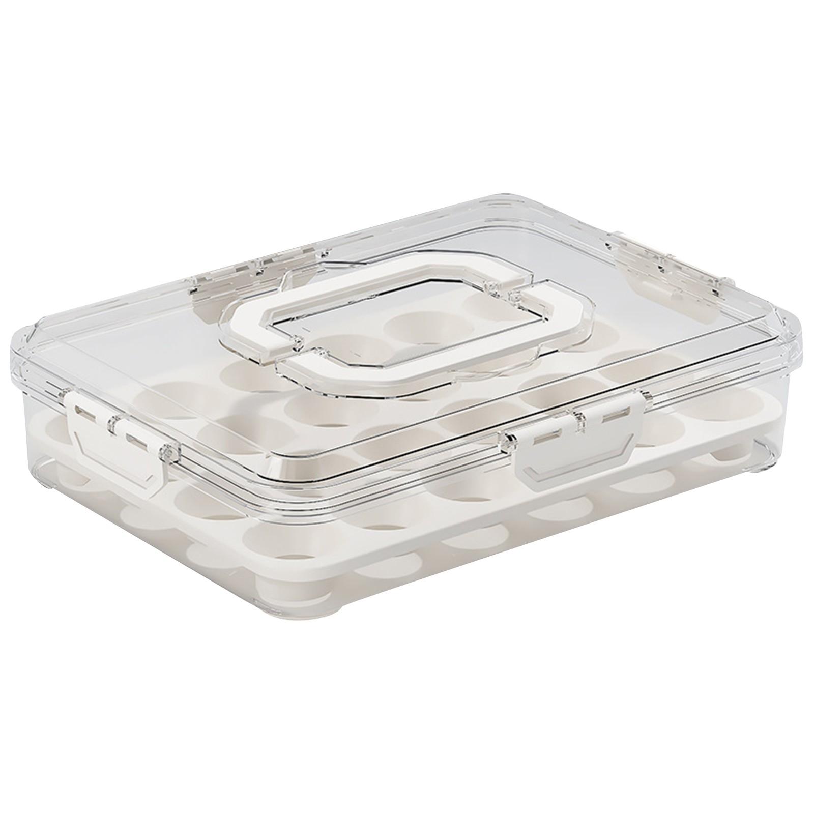 

Контейнеры для фаршированных яиц с крышкой, переносной держатель для яиц, складной пластиковый лоток для яиц для кухни, холодильника, сохраняют свежесть, One Size