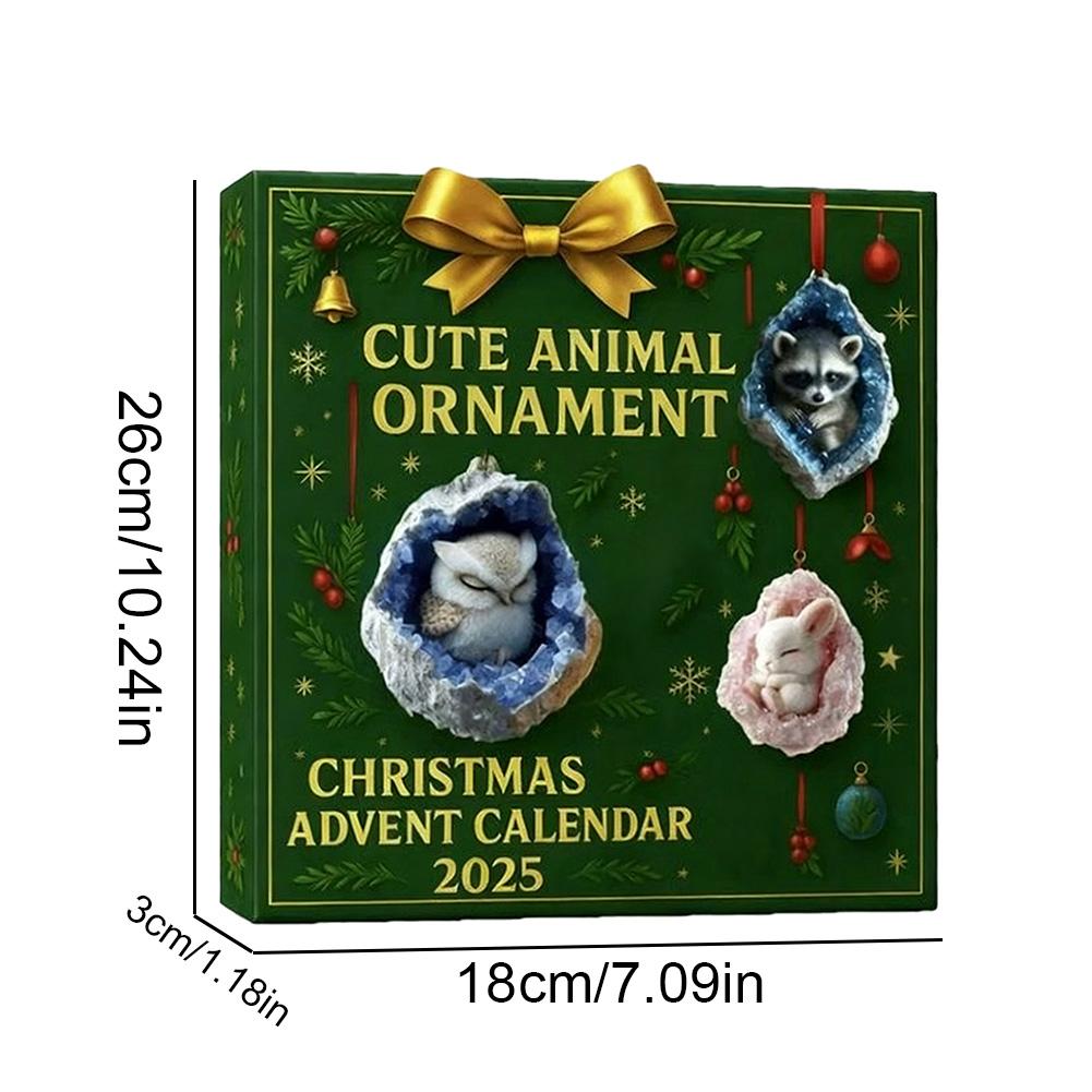 Cute Animal Calendar Festive Animal Advent Calendar Christmas Countdown Calendar Childlike For Room Decor Gifting Christmas