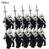 10 Sets Medieval Knights Dark Sauron Battle Figures Rohan Warrior With Horse Sword Building Blocks Kids Educational Toys Gifts