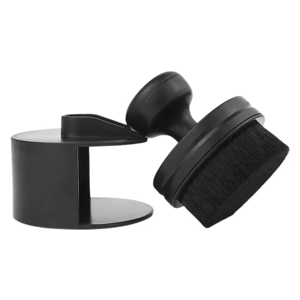 Black Seal Design with Cover Auto Tire Accessories Soft Detailing High Density Portable Car Cleaning Brush Dust Removal Brushes