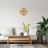 Modern Imitation Wood Grain Texture Pattern Wooden Wall Clock, Living Room Bedroom Kitchen Home Decoration Wall Clock, 10 Inches 12 Inches  No Battery