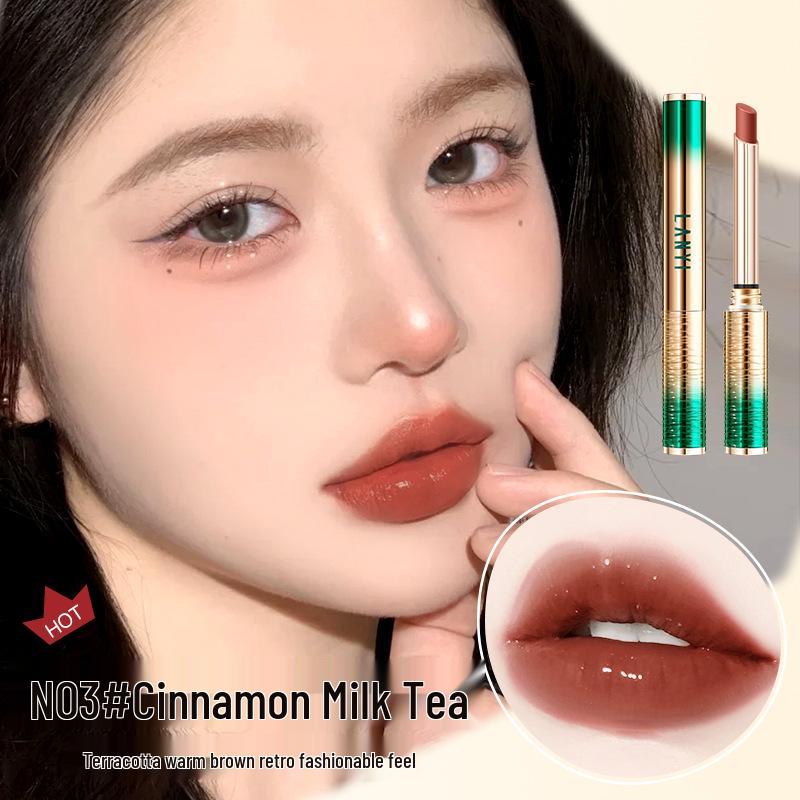 Lan Yi Wasserdichter Feuchtigkeitsspendender Lippenstift - Nude Aufhellender Bohnenpasten-Ton