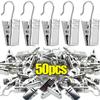10/50Pcs Metal Mini Curtain Clips with Hook Multifunctional Shower Curtain Hook Home Photos Decoration Clips Window Accessories