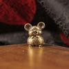 Brass 12 Zodiac Animal Head Sculpture Small Statue Desktop Ornaments Vintage Beast Figurines Mini Lucky Home Decorations Crafts