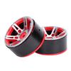 4Pcs 5.2CM Quality Metal Car Model Wheel Rims Hub High Strength for 1Celsius10 RC (black)