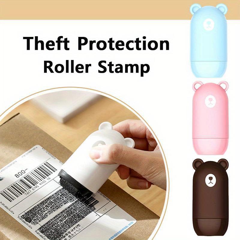 Theft Protection Roller Stamp Rivacy Confidential Data Roller Privacy Seal Roller Smear Theft Protect Your ID Security Stamp
