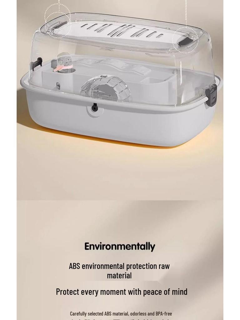 Golden Bear Luxus Acryl Hamster Villa - Extra Großer Anfängerkäfig