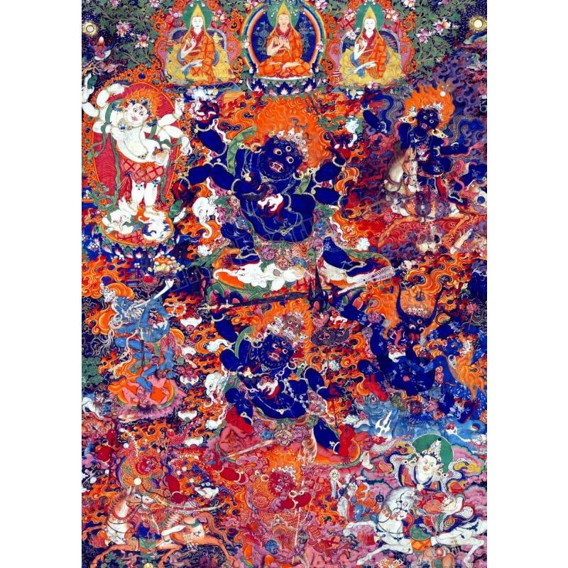 

Тибетский буддийский Махакала Будда Шакьямуни Религиозный Постер и Принты Холст Живопись Настенное Искусство Картины Домашний Декор Комнаты Подарок 21cm×30cm NoFrame