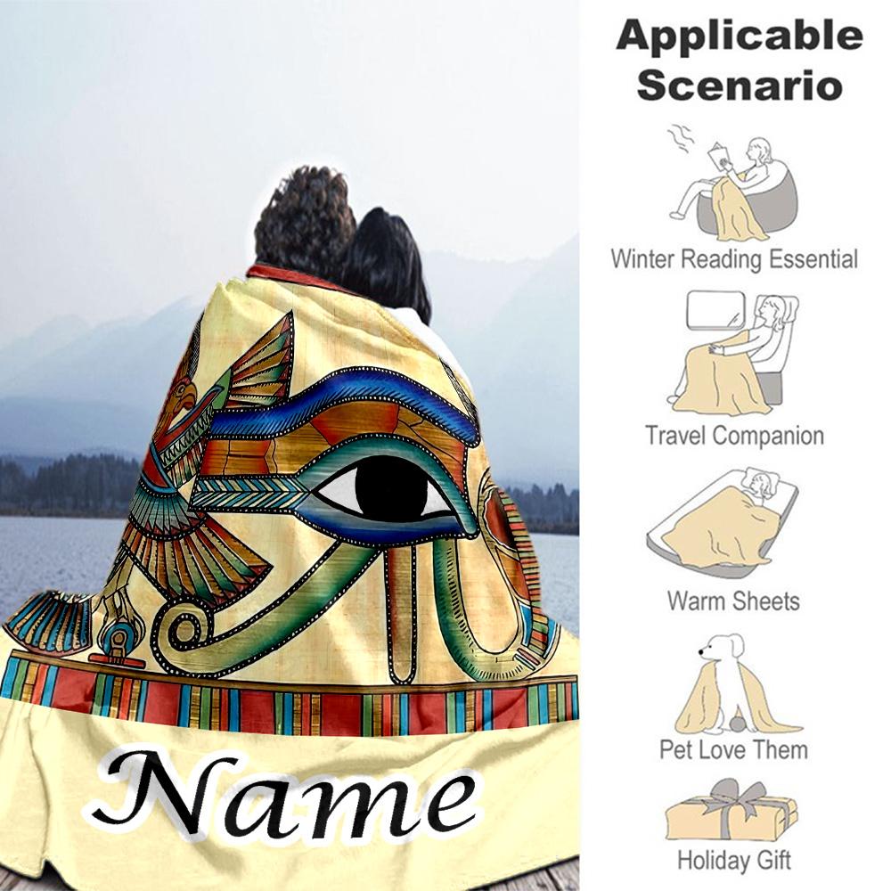Egypt99 Personalized Name Blanket Lightweight Personalized Blanket Ultra-Soft Great for Office Chair Nap Livingroom Bedding for All Occasions