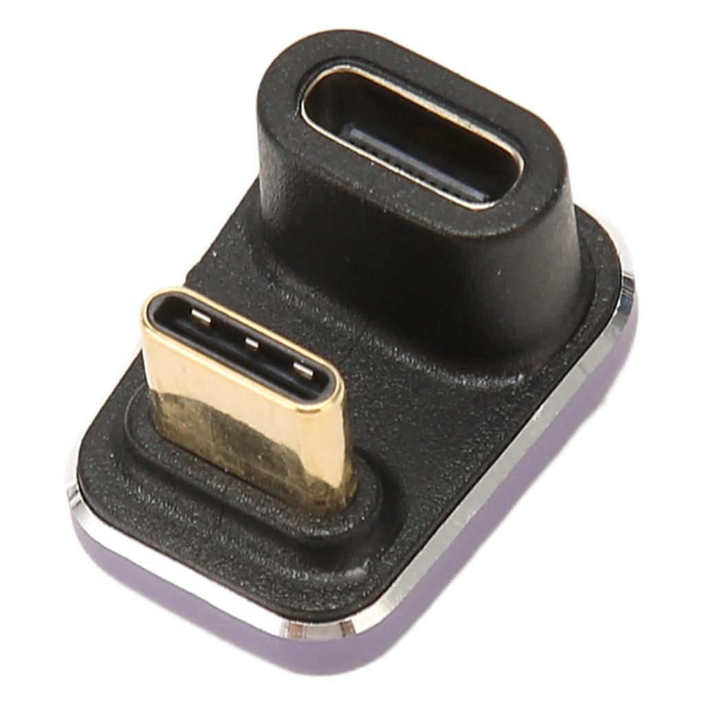 Adaptateur USB C Femelle vers Mâle 40Gbps 240W en Forme de U 8K Pris en Charge Adaptateur USB C 180 Degrés pour Téléphone