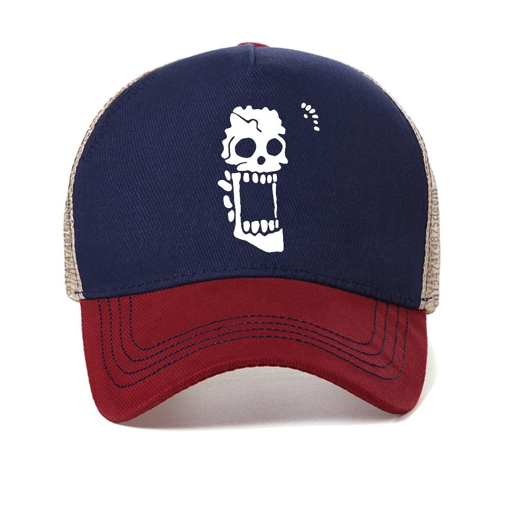 Men Funny Graphic Print Mesh Baseball Cap Fashion Adjustable Snapback Hats Summer Casual Breathable Sun Trucker Hat