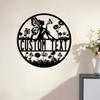 Personalized Flower Fairy Metal Wall Art Custom Name Family Name House Number Indoor Outdoor Home Decor