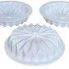 1 Pc 15 Pleated Chocolate Chips Pleated Silicone Mousse Mold, Round Origami Cake Edge Decoration DIY Baking