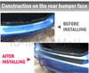 Ilmondomall Real Carbon Fiber 3D Bumper Racing with Release Paper 8cm X Tape-on Sheet, Pattern, Black, Step, Protection, Stripe, (3D Black, 10cm)