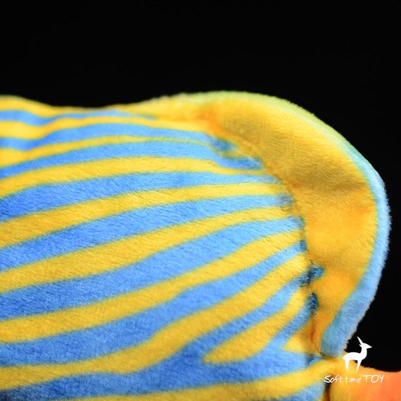 Cute Tropical Fish Regal Angelfish Plush Doll Simulation Sea Animal Fish Model Science Education Toy