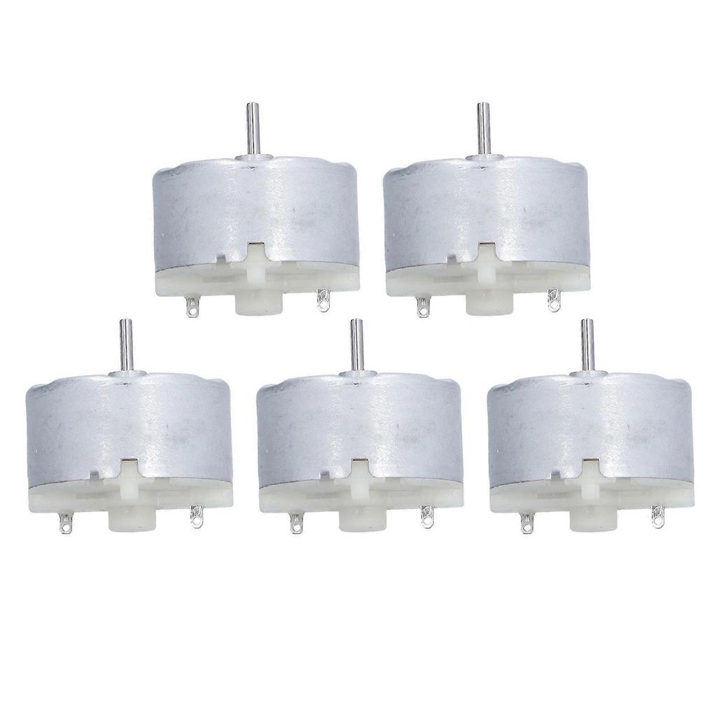 5Pcs DC Brush Motor Micro Alloy Electrical Tools for Automobile Field 2700rpm 3V RF-500TB